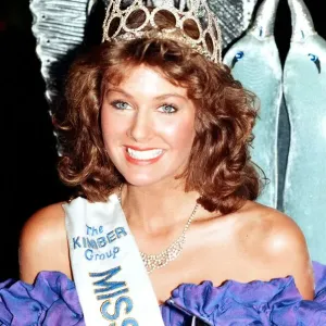 Kirsty Bertarelli, formerly Kirsty Roper, is pictured here after being crowned as Miss UK Kirsty Bertarelli, formerly Kirsty Roper, is pictured here after being crowned as Miss UK