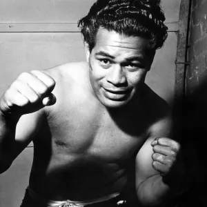 Kitione Lave Print - 1958 Photographic Print of a Young Tongan Boxer Kitione Lave Print - 1958 Photographic Print of a Young Tongan Boxer