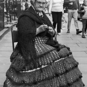 Everyone knows what crocheting is - knitting a lot of holes together
