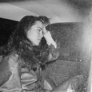 Koo Stark, Actriz fotografiada fuera de su piso en Londres esta noche.