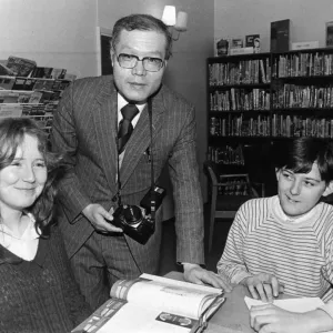 A photograph print of a Korean professor with a pupil at Springfield School, Ormesby A photograph print of a Korean professor with a pupil at Springfield School, Ormesby
