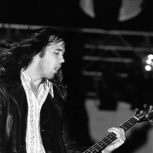 Krist Novoselic, bass guitarist of Seattle-based grunge rock group Nirvana Krist Novoselic, bass guitarist of Seattle-based grunge rock group Nirvana