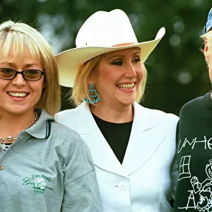 L / R Actresses Tracie Bennett, Carol Harrison and Denise Welch at the charity golf