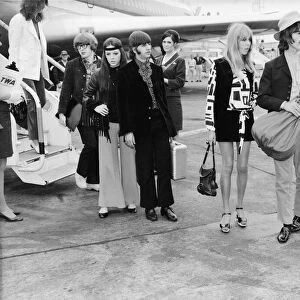 L-R: Peter Asher (Apple Records A&R), Maureen and Ringo Starr