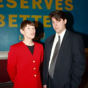 Labour councillor Glenda Jackson with her son Dan Hodges. 12th April 1997 Labour councillor Glenda Jackson with her son Dan Hodges. 12th April 1997