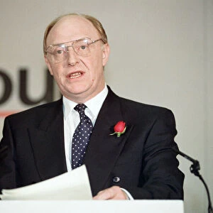 Labour leader Neil Kinnock during the 1992 General Election campaign. 26th March 1992