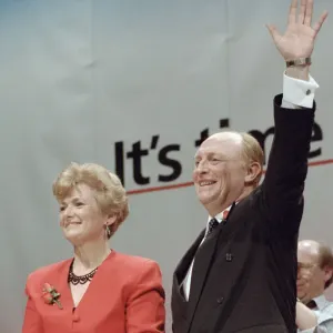 Labour Leader Neil Kinnock Print, 20th March 1992 Labour Leader Neil Kinnock Print, 20th March 1992