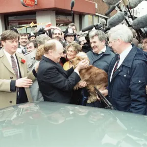Labour leader Neil Kinnock hitting the campaign trail in Southampton ahead of the 1992 Labour leader Neil Kinnock hitting the campaign trail in Southampton ahead of the 1992