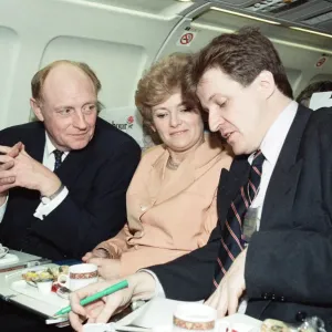 Labour Leader Neil Kinnock Print - Campaign Plane Photo Labour Leader Neil Kinnock Print - Campaign Plane Photo
