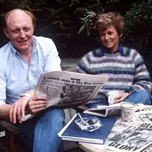 Labour leader Neil Kinnock and wife Glenys at their London home in 1987