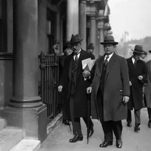 Labour Leader Ramsay MacDonald seen here with union leaders entering the TUC building in Labour Leader Ramsay MacDonald seen here with union leaders entering the TUC building in