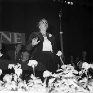 Labour Party Conference 1952 Jennie Lee addresses Tribune