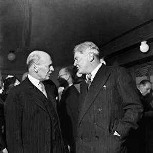 Labour Party Conference 1953: Nye Bevan and Clement Attlee former Prime Minister