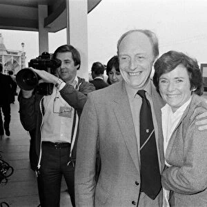 Labour Party Conference in Brighton. Neil Kinnock and wife Glenys. 3rd October 1983