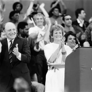 Labour Party Rally Print: Neil Kinnock and Glenys Labour Party Rally Print: Neil Kinnock and Glenys