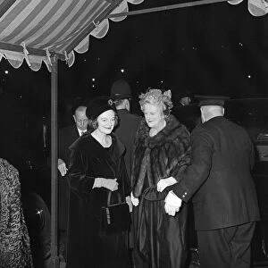 Lady Churchill pictured at the wedding of of granddaughter Edwina Sandys to Piers Dixon