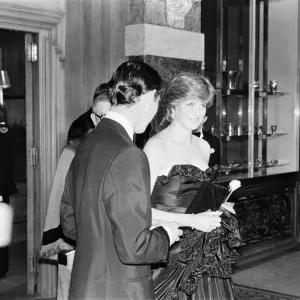 Lady Diana Spencer attended her first public engagement tonight Lady Diana Spencer attended her first public engagement tonight