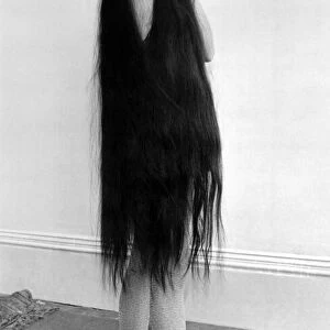 Lady Godiva Antonia McIvin-Evans. Model has hair down to her knees