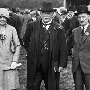 Lady Megan Lloyd George, David Lloyd George and Captain T A Howson (show secretary Lady Megan Lloyd George, David Lloyd George and Captain T A Howson (show secretary