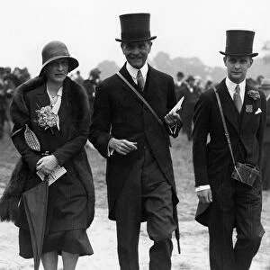 Lady Nancy Astor at Ascot meeting Circa 1930 P017235