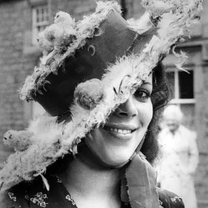 Lady Wearing Easter Bonnet Print, 20th April 1976