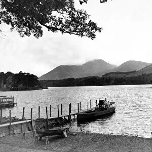 Lake District - Derwentwater - The Boat Station 1 April 1963