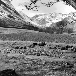 Lake District - Patterdale with Helvellyn in the background 4 April 1969