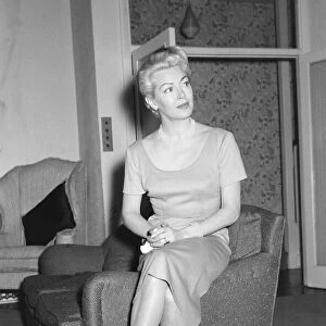 Lana Turner, american film actress pictured during interview with Daily Mirror journalist