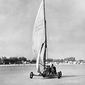 Land sailing, also known as "sand yachting"or "land yachting"