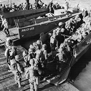 The landing craft, vehicle, personnel (LCVP) or Higgins boat