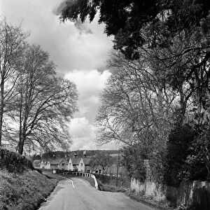 The lane from Chenies, Buckinghamshire. Circa 1950
