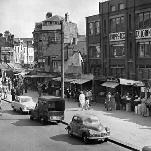 Mill Lane Fruit Market, Cardiff, Wales, Wednesday 22nd August 1956