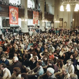 The largest congrgation ever gathered at St Philips Cathedral in Birmingham as thusands The largest congrgation ever gathered at St Philips Cathedral in Birmingham as thusands