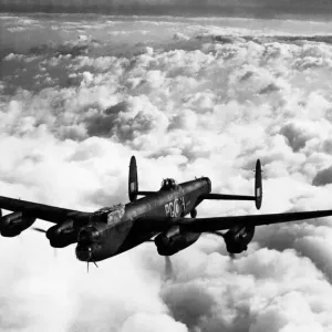 The latest Avro Lancaster III bomber plane, fitted with Merlin 28 engines