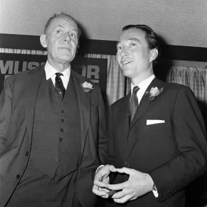 The launch of Music For Pleasure. Left to right, Sir Joseph Lockwood Chairman of EMI Paul