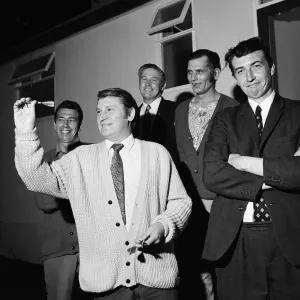 Laurel darts team at the Old Vic. Teesside, 1971 Laurel darts team at the Old Vic. Teesside, 1971