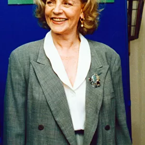 Lauren Bacall, Hollywood Legend aged 66, paying her first visit to Wales, 24th May 1991