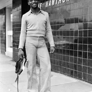 Laurie Cunningham at West Bromwich Albion Training, 7th March 1977 Print
