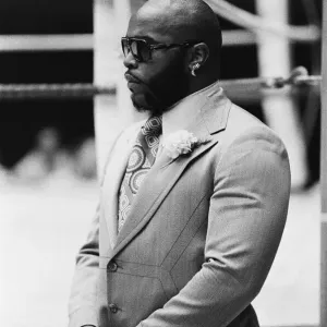 MR T Watches Over Leon Spinks Training Print 1978