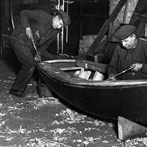 Lawrie Brothers of Glasgow 1920s Making dinghy boats from compressed wood fibre