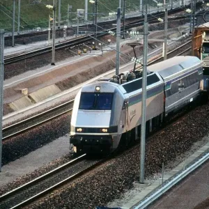 Le Shuttle Print - Channel Tunnel at Sangatte Circa 1992 Le Shuttle Print - Channel Tunnel at Sangatte Circa 1992