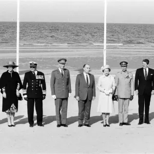 Leaders in Normandy Print, 6th June 1984
