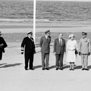Leaders in Normandy to commemorate the 40th anniversary of D Day Leaders in Normandy to commemorate the 40th anniversary of D Day