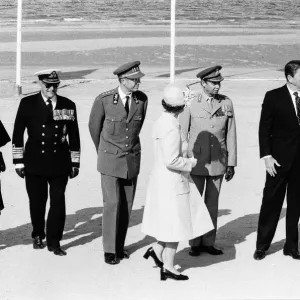 Leaders in Normandy to commemorate the 40th anniversary of D Day Leaders in Normandy to commemorate the 40th anniversary of D Day