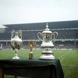 The League Championship trophy, The Jules Rimet World Cup trophy