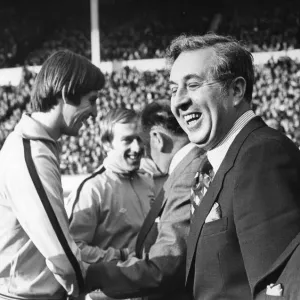 League Cup Final Aston Villa v Norwich. Doug Ellis talks to Chico Haamilton League Cup Final Aston Villa v Norwich. Doug Ellis talks to Chico Haamilton