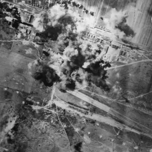 Print of At Lechfeld, a 1944 photograph in black and white