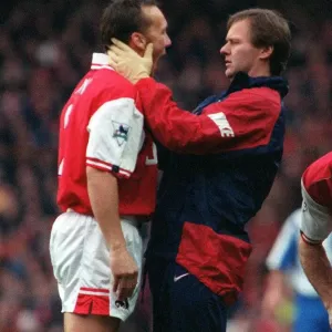Lee Dixon Arsenal Player with Gary Lewin 1997 Dixon with Physiotherapist Gary Lewin Lee Dixon Arsenal Player with Gary Lewin 1997 Dixon with Physiotherapist Gary Lewin