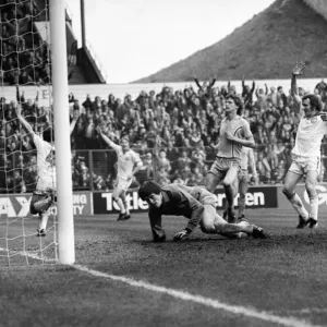 Leeds United 3 v. Coventry 0. Division 1 Football. April 1981 MF02-11-024 Leeds United 3 v. Coventry 0. Division 1 Football. April 1981 MF02-11-024