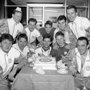 Leeds United players. 14th December 1990